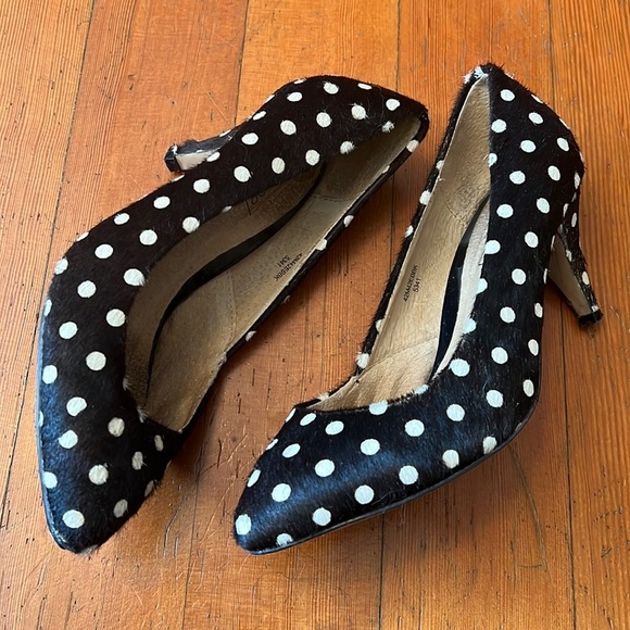 Topshop polka dot heels sz 37 - Picture 1 of 5